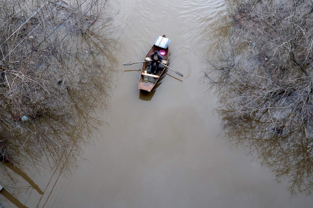 В зоне подтопления
